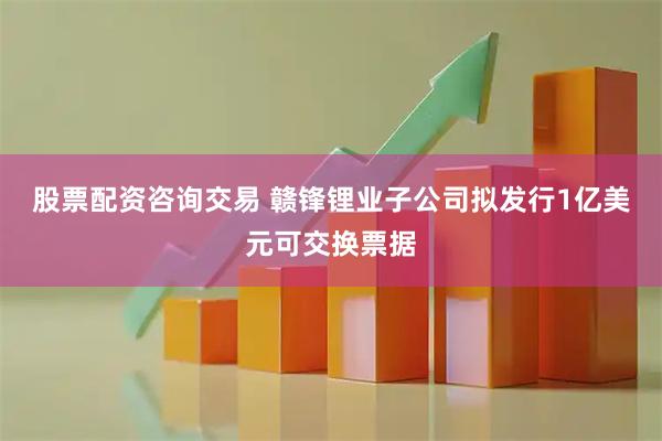 股票配资咨询交易 赣锋锂业子公司拟发行1亿美元可交换票据